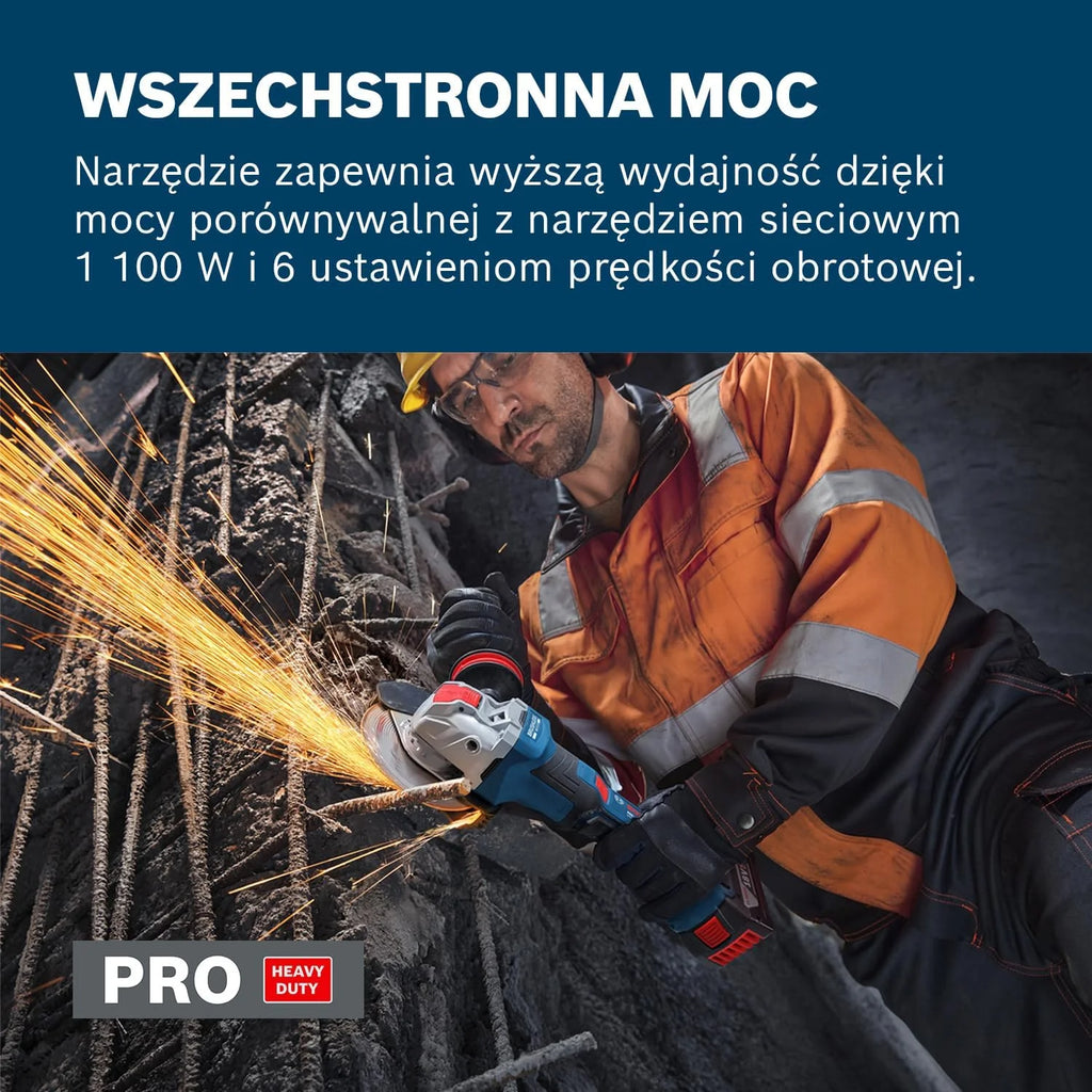 Bosch PRO 18V System Akumulatorowa szlifierka kątowa GWX18V-11PS (walizka L-BOXX)