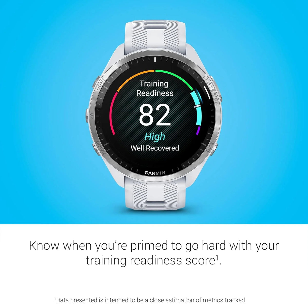 Garmin Forerunner® 965 Inteligentny zegarek do biegania, kolorowy wyświetlacz AMOLED, pomiary treningu i informacje o odzyskiwaniu, czarny i pudrowo-szary, 010-02809-00