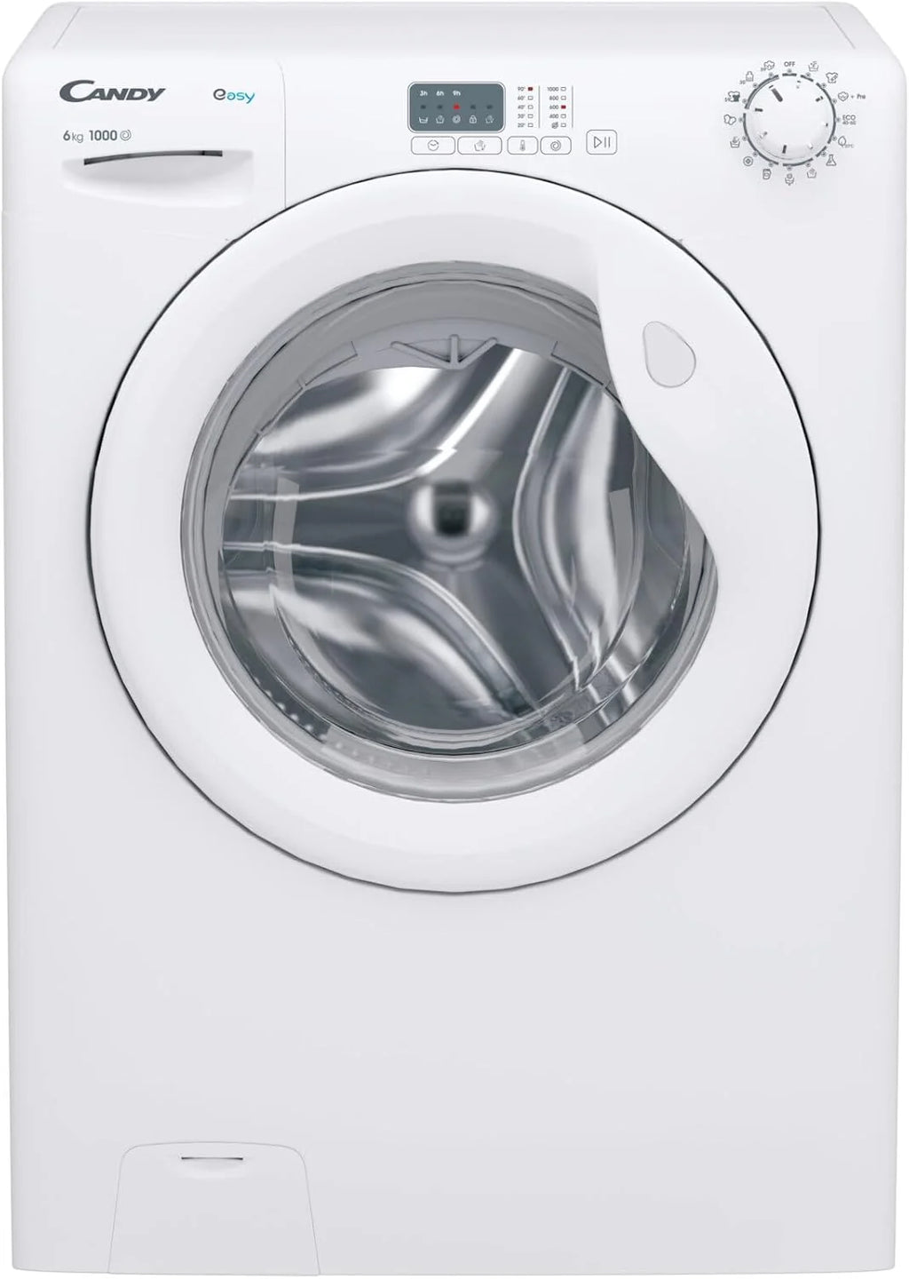 Candy EY4061DW4/1-S pralka 6 kg, ładowanie przednie, wolnostojąca, 1000 obr./min, klasa energetyczna B