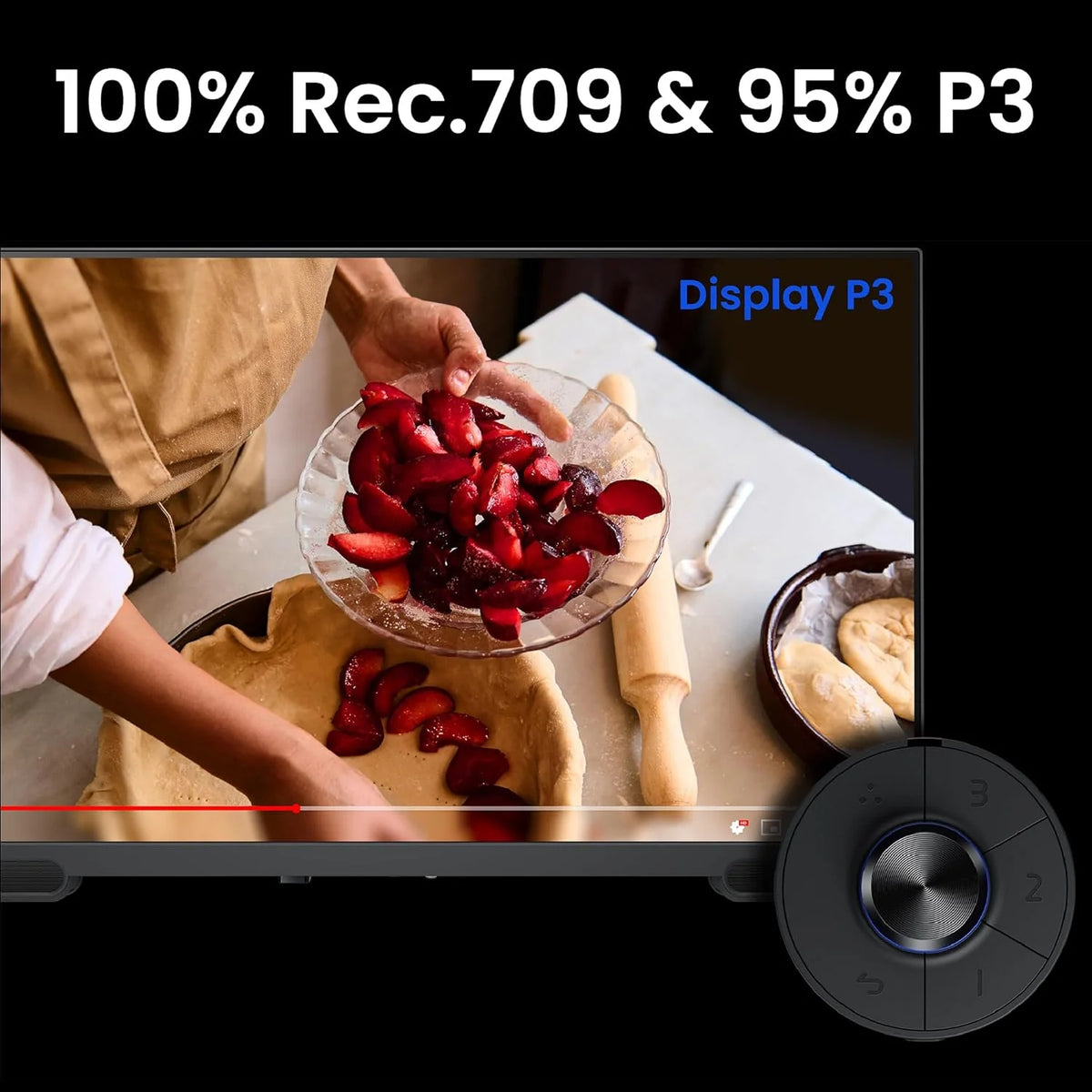 BenQ PV3200U 32 monitor 4K UHD do edycji wideo, 95% DCI-P3, 100% Rec.709/sRGB, audio 2.1, USB-C 65W, kompatybilny z komputerami Mac, kalibracja fabryczna i oprogramowanie, ergonomiczny uchwyt