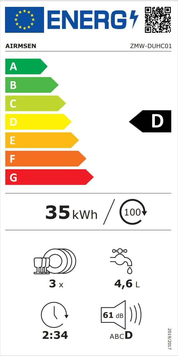 AIRMSEN 2025 NOWA Ulepszona przenośna zmywarka bez hydrauliki zmywarka stołowa ze zbiornikiem 5 l, 9 programów, 37 * 50 cm ultra-wąska i głęboka konstrukcja, opóźnienie 1-24 h i podwójny spray 360°