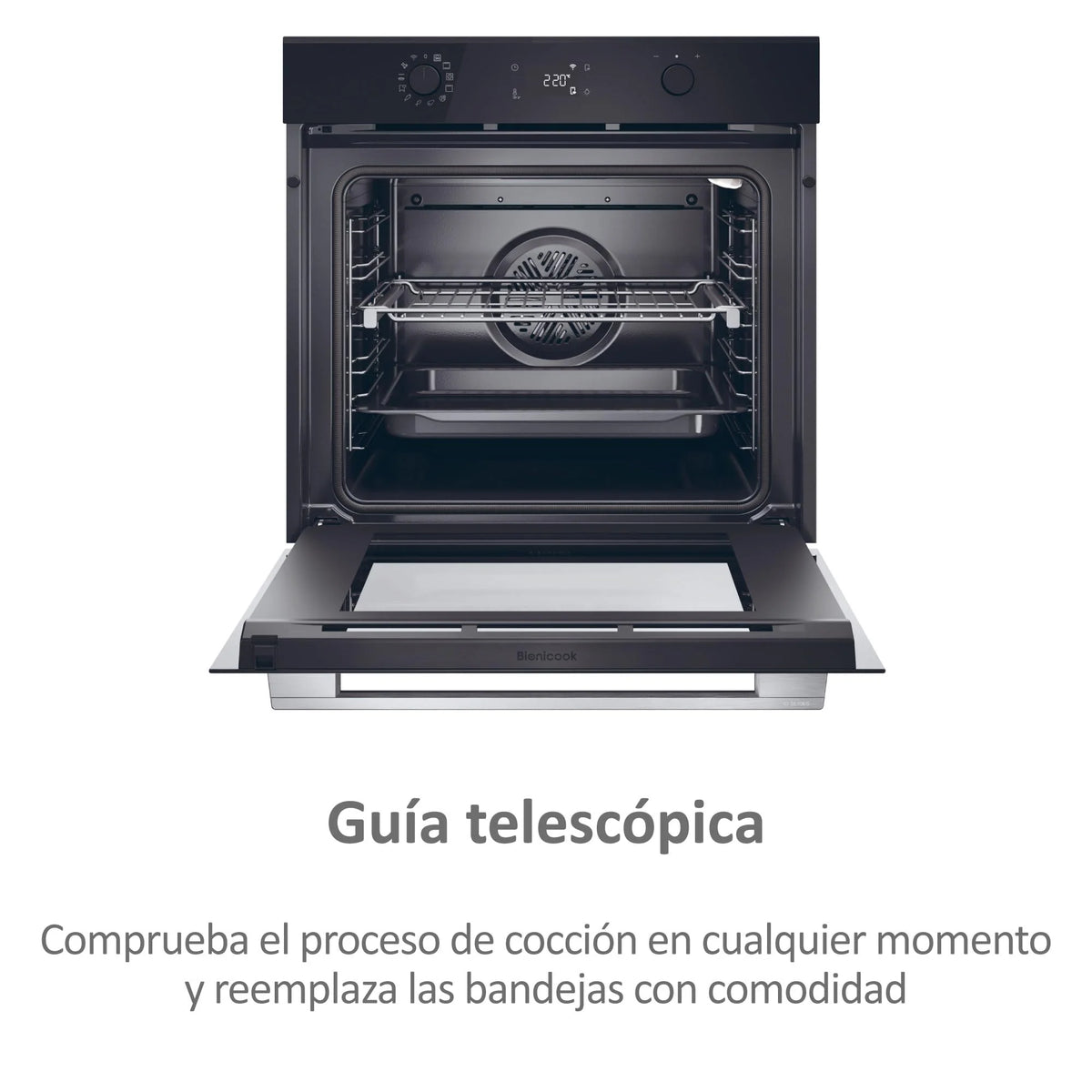Haier ID Series 2 H6 ID2P5B3YTX, piekarnik wielofunkcyjny, pirolityczny i hydrolityczny, łączność WIFI, pojemność 78 l, 1 siatka i 1 taca, 12 funkcji, wyświetlacz dotykowy, ulubiona funkcja, czarny