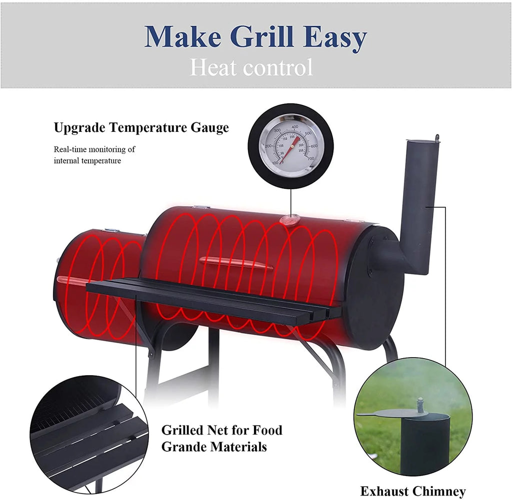 Grill węglowy Vebreda Outdoor 2026 – grill, wędzarnia i grill na patio i do ogrodu