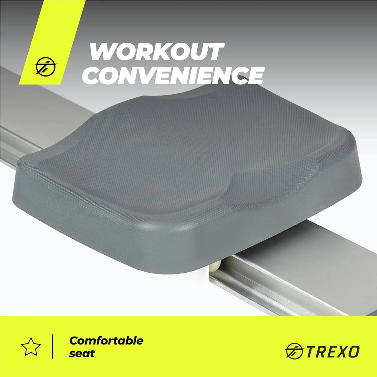 TREXO Wioślarz z magnetycznym systemem oporu 1-16, koło zamachowe 3,5 kg, wskaźnik wagi, stabilna konstrukcja, ergometr, trener wioślarski I RM100