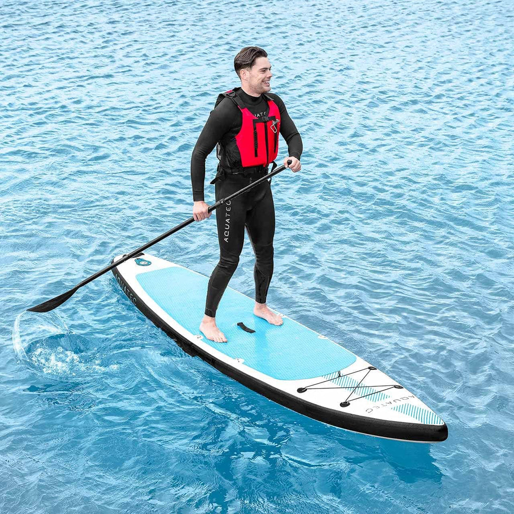 AQUATEC Deska do wiosłowania Touring 11'6 – nadmuchiwane deski do wiosłowania | nadmuchiwane deski do wiosłowania z akcesoriami do wiosłowania | Zestaw do padleboardingu Stand Up