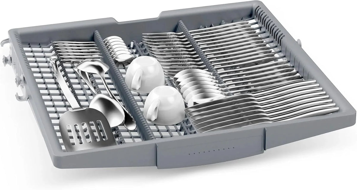 Bosch SMU6ECS12E seria 6, zmywarka do zabudowy, Home Connect, Extra Clean strefy: intensywne mycie dla najbardziej uporczywych zabrudzeń, pomoc mycia, stal, 60 cm