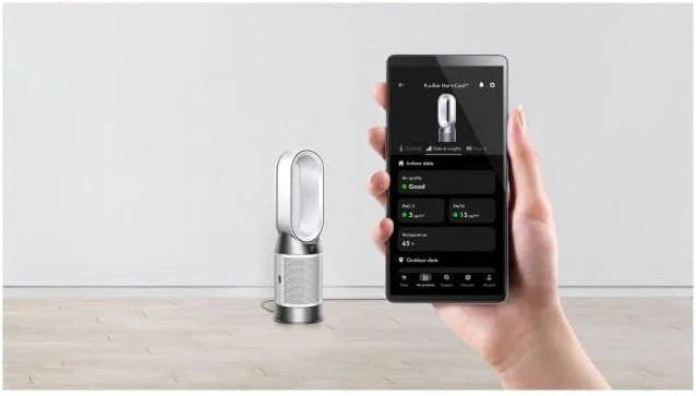 Dyson Purifier Hot+Cool HP1 oczyszczacz powietrza potężny oczyszczacz powietrza z funkcją wentylatora i ogrzewania (Biały/Biały)