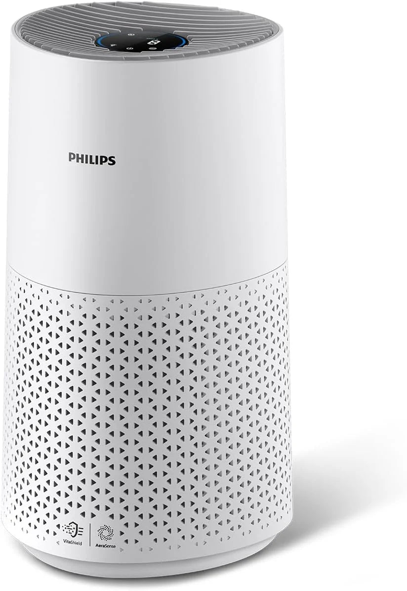 Philips Oczyszczacz Powietrza serii 1000i, Usuwa Zarazki, Kurz i Alergeny w Pomieszczeniach o Powierzchni do 78 m², Tryb nocny, Filtr NanoProtect HEPA, Szaroczarny (AC1715/11)