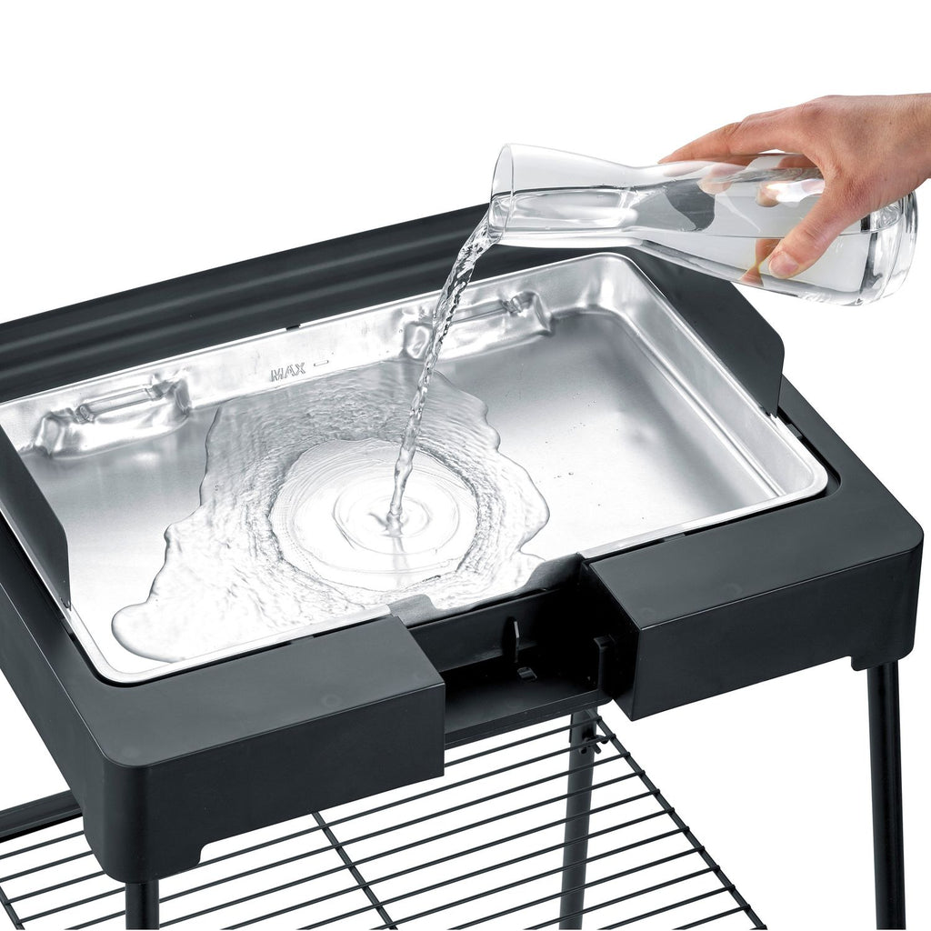 Grill z nóżkami i żebrowanym grillem 2200 W Pg 8568 Severin