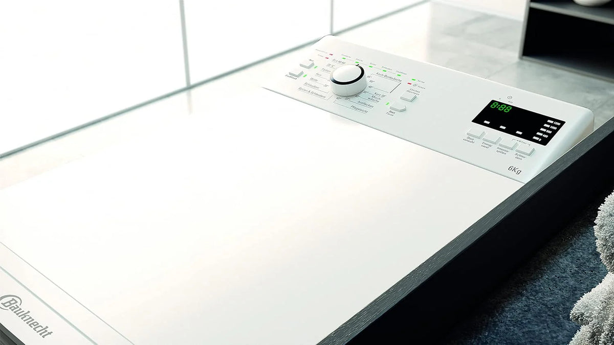 Bauknecht WAT Smart Eco 12C pralka ładowana od góry/6 kg/1200 obr./min., krótki 30'/FreshFinish/intensywne płukanie, ochrona przed wodą wielokrotnego użytku, oszczędność energii, program wełny, wybór