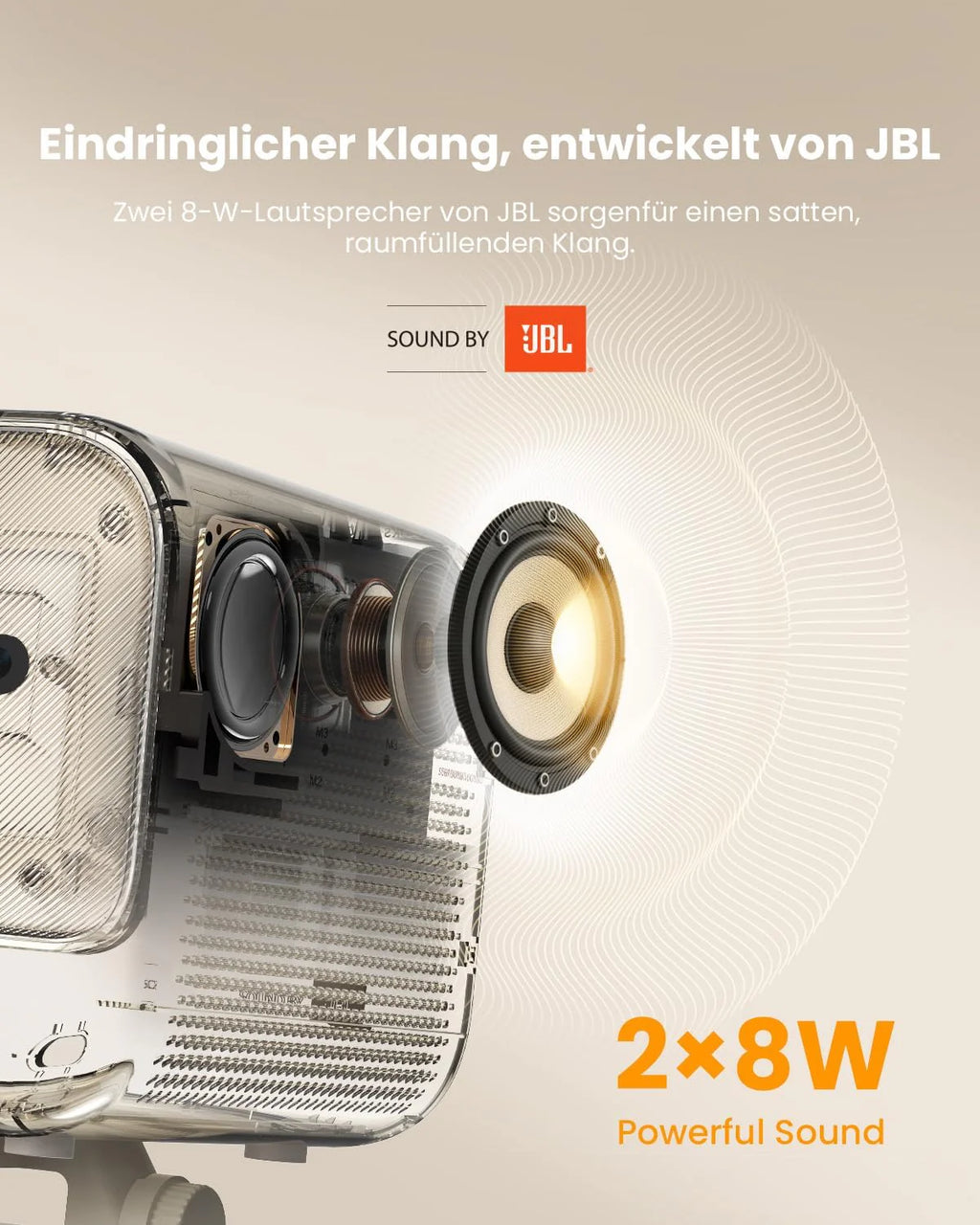 Projektor Netflix Ready, projektor jasności JBL Dual 8 W Dolby Audio, automatyczne ustawianie ostrości i Keystone, WiFi i Bluetooth, Yaber L2 Plus 150 cali, projektor kina domowego, Native 1080p