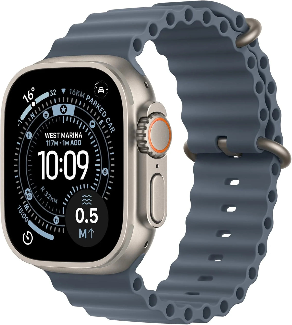 Apple Watch Ultra 3 GPS + Cellular 49 mm, najwyższej klasy zegarek do biegania i innych sportów z wytrzymałą kopertą z tytanu kolor czarny + Alpine Loop kolor czarny - M