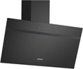 Siemens LC65KDK60 iQ100 okap kuchenny do montażu na ścianie, szerokość 60 cm, intensywny poziom, oświetlenie LED, touchControl, metalowy filtr przeciwtłuszczowy, czarny