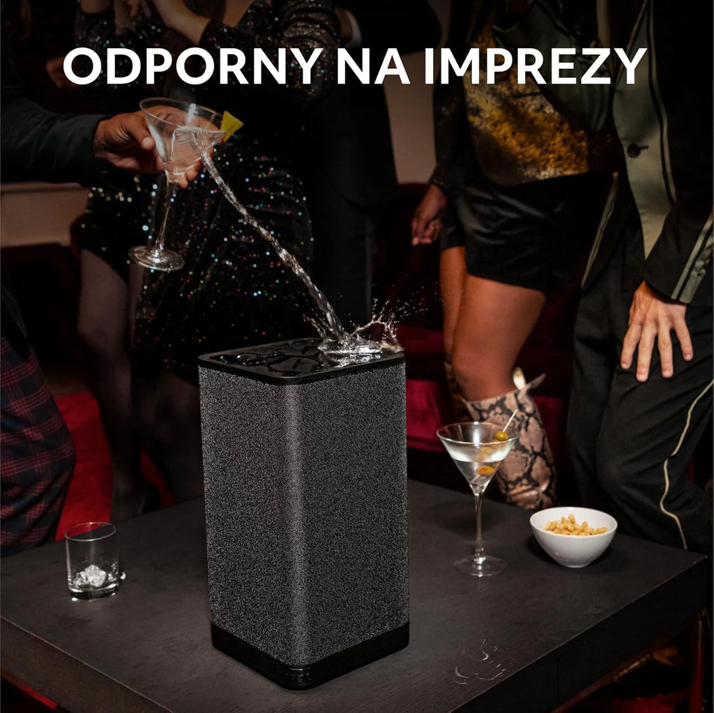 ULTIMATE EARS HYPERBOOM, przenośny bezprzewodowy głośnik Bluetooth, głośny głośnik, głęboki bas, wodoodporny zgodnie z IPX4, zasięg 45 m, czarny