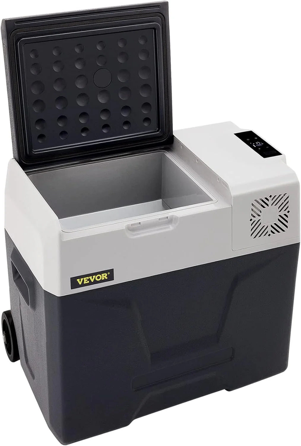 VEVOR Przenośna lodówka elektryczna 80 W, 12/24 V, wydajne chłodzenie -20℃ - 20℃ z niskim poziomem hałasu 45 dB, do samochodów i kamperów (55 l)