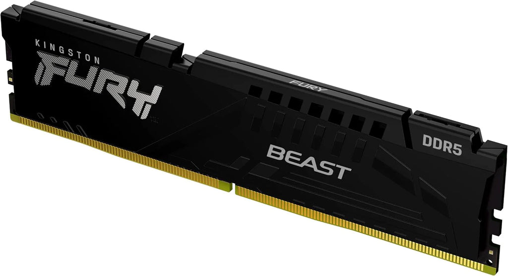 Kingston FURY Beast Czarny DDR5 32 GB 6000MT/s CL36 DIMM pamięć do gier na komputer stacjonarny pojedynczy moduł AMD EXPO i Intel XMP - KF560C36BBE-32