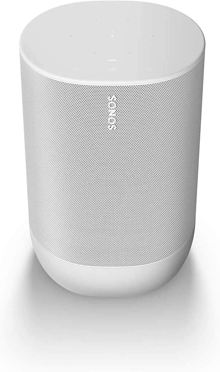Sonos Move, Dzięki temu potężnemu, wytrzymałemu i wszechstronnemu inteligentnemu głośnikowi możesz cieszyć się odważnym dźwiękiem, który Cię poruszy i podąży za Tobą. (Czarny)
