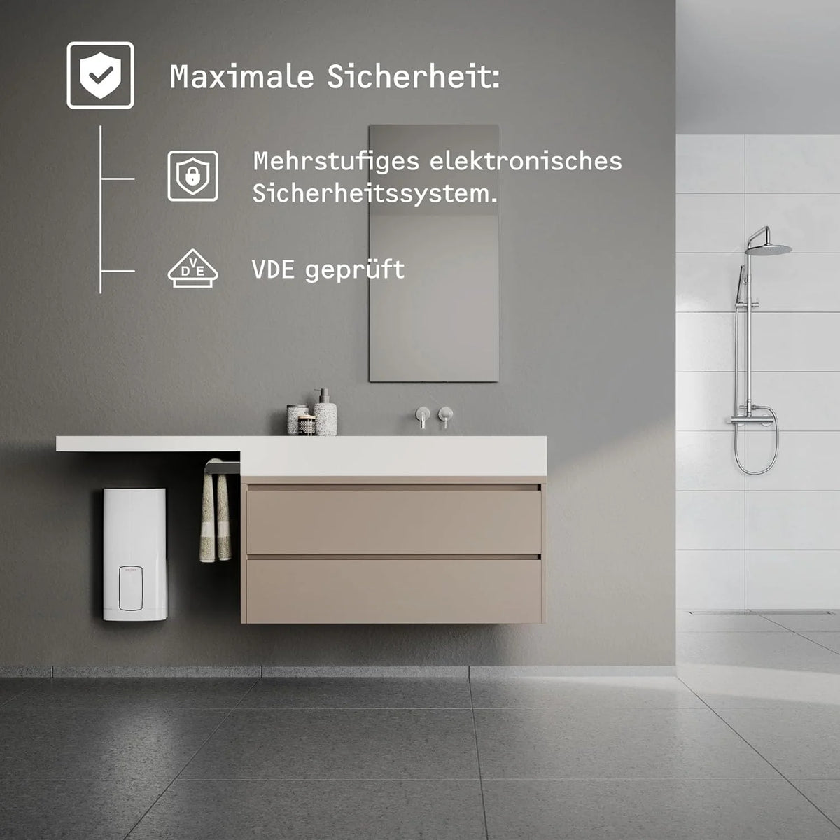 STIEBEL ELTRON Najnowsza generacja elektronicznego podgrzewacza wody HDB-E 11/13 Trend, energooszczędny dzięki technologii 2i, regulacja żądanej temperatury, 204208