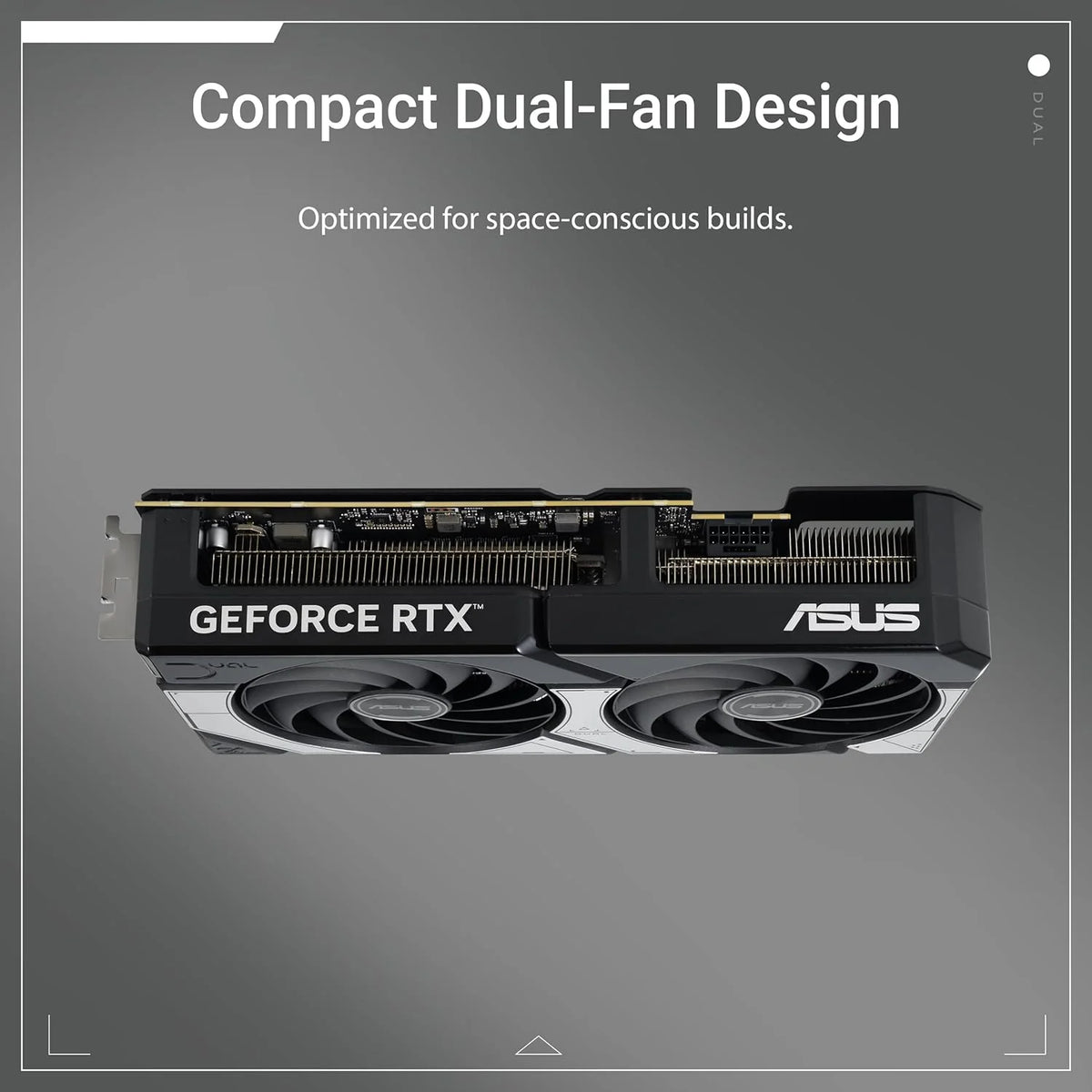 ASUS Dual NVIDIA GeForce RTX 5070 OC Edition, karta graficzna 12 GB GDDR7, 192 bity, PCIe 5.0, 2 wentylatory Axial-Tech, 1 HDMI 2.1, 3 DisplayPort 2.1, GPU Tweak III, biały, DUAL-RTX5070-O12G