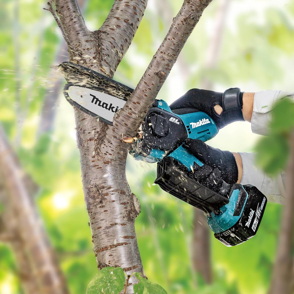 Makita DUC150RT 18V litowo-jonowa LXT bezszczotkowa piła do przycinania 150 mm, w komplecie z 1 akumulatorem i ładowarką 5,0 Ah