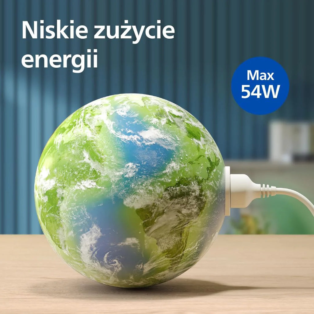 Philips Oczyszczacz powietrza z serii 4200, HEPA NanoProtect + podwójny filtr z aktywnym węglem, CADR 600 m³/h dla 156 m², bardzo cichy, inteligentny i energooszczędny (AC4221/11)