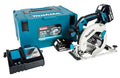 Makita DHS680RMJ ręczna piła tarczowa 57 mm, 18 V, 4,0 Ah, 2 baterie i ładowarka w walizce Makpac