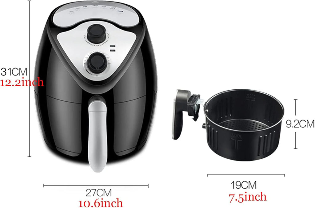 1300W Air Fryer Oven Air Fryer Home Intelligent Without Oil Smoke French Fries Machine Removeable Dishwasher Safe Non Stick Pan