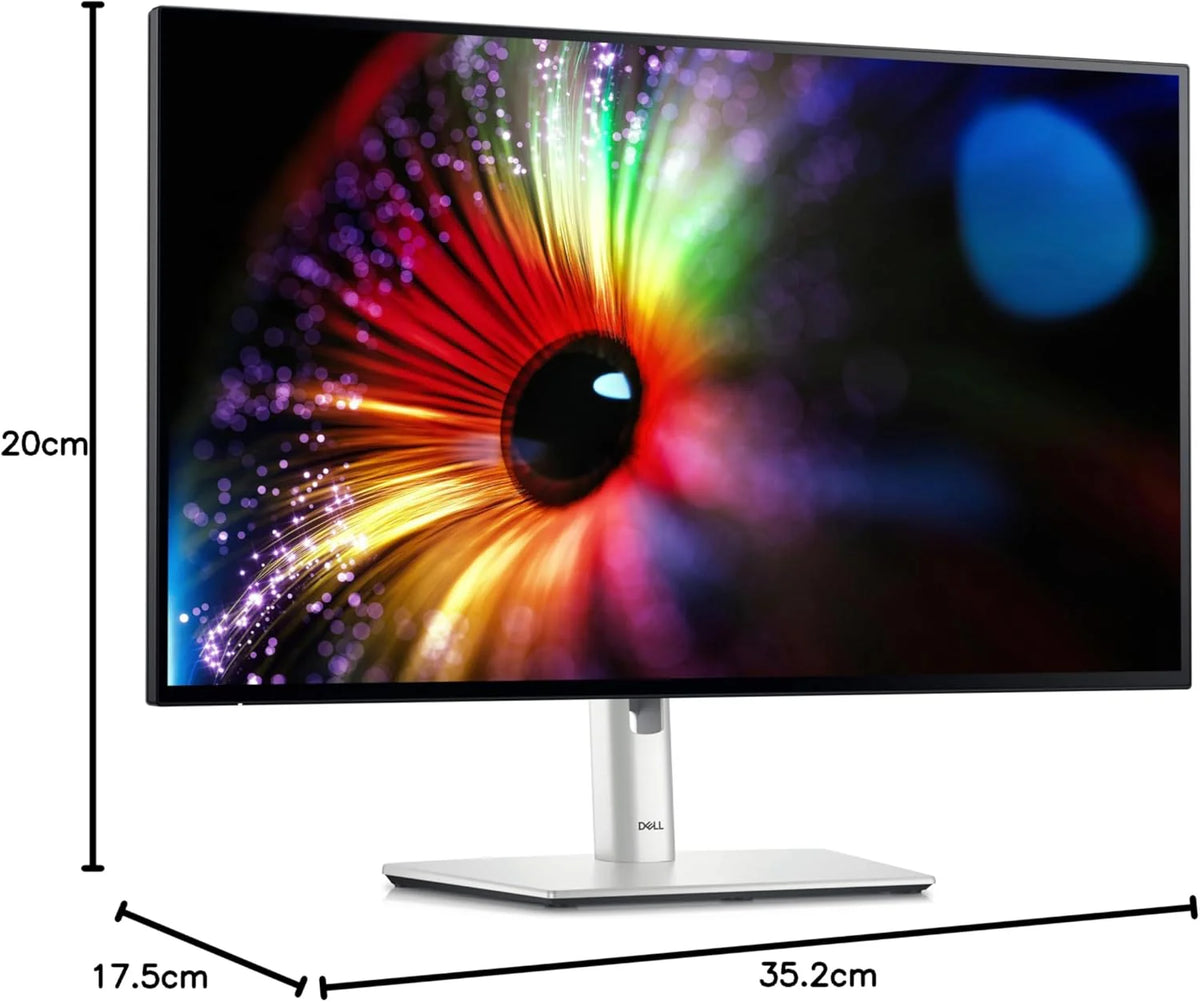 Dell U2724D UltraSharp 27-calowy monitor QHD (2560 x 1440), 120 Hz, IPS Black, 5 ms, 98% DCI-P3, 2X USB-C, 2X DisplayPort, HDMI, 3 x USB, srebrny