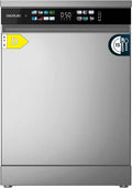 Cecotec Zmywarka do zabudowy Bolero Aguazero 6210 Inox D. 60 cm, 15 koców, klasa D, Display Color, trzecia taca, 14 programów, podwójna strefa, elektroniczny Aquastop, regulowana taca, AutoClean