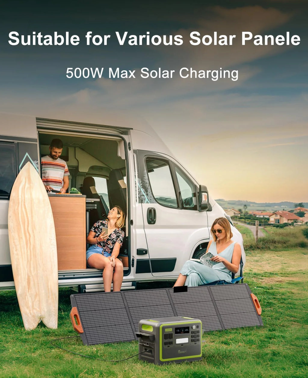 FOSSIBOT-Polska F2400 przenośna stacja zasilania, Generator solarny 2048 Wh LiFePO4 akumulator zapasowy z wyjściami 2400 W AC Z kontrolą APP