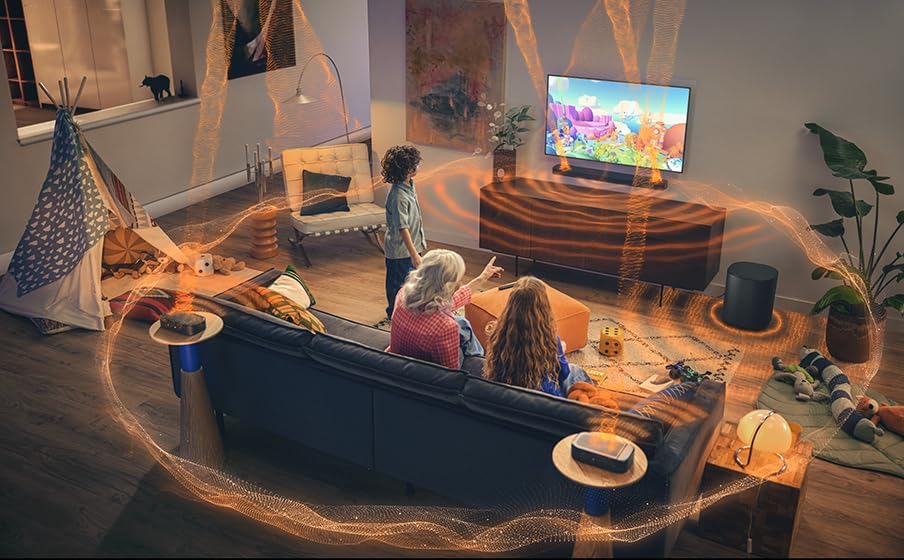 JBL Bar 1300 MK2 – 11.1.4-kanałowy soundbar Bluetooth do telewizora z odłączanymi głośnikami, 8-calowym subwooferem, Dolby Atmos i DTS:X, HDMI eARC, Wi-Fi, PureVoice 2.0 i MultiBeam 3.0, czarny