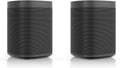 Sonos One SL Smart Speaker inteligentny głośnik domowy, mocny dźwięk, transmisja strumieniowa Wi-Fi, funkcja multiroom, sterowanie z poziomu aplikacji i AirPlay2, zestaw 2 szt., kolor czarny