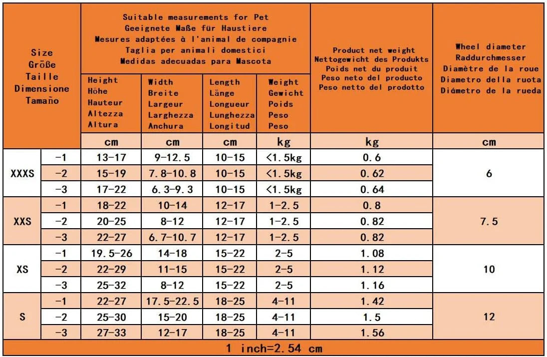 Regulowane 2 koła wózek dla psa,XXL-2 Rozmiar Dla Niepełnosprawnych Rehabilitacja tylnych łap psa, Fit Wysokość 55-70cm, Szerokość 24-32cm, Długość 35-45cm