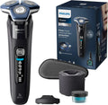 Philips Golarka Series 7000 – golarka elektryczna do golenia na mokro i na sucho z technologią SkinIQ z wysuwanym trymerem, pojemnikiem do szybkiego czyszczenia i wkładem, Philips One Blade