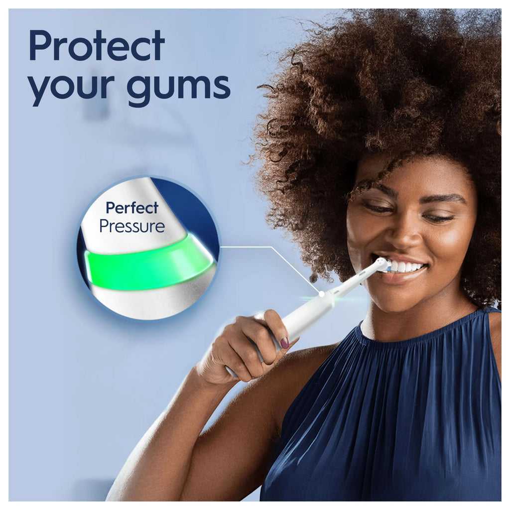 Oral-B iO4 Elektryczne szczoteczki do zębów dla dorosłych, elektryczna szczoteczka do zębów Oral B, 1 głowica szczoteczki do zębów, 4 tryby z wybielaniem zębów, elektryczna szczoteczka do zębów dla