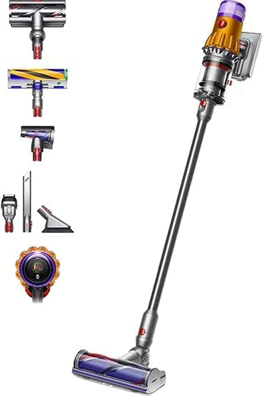 Dyson (Żółty i nikiel DysonV12, V12 Detect Slim Absolute Vacuum, 0,35 litra