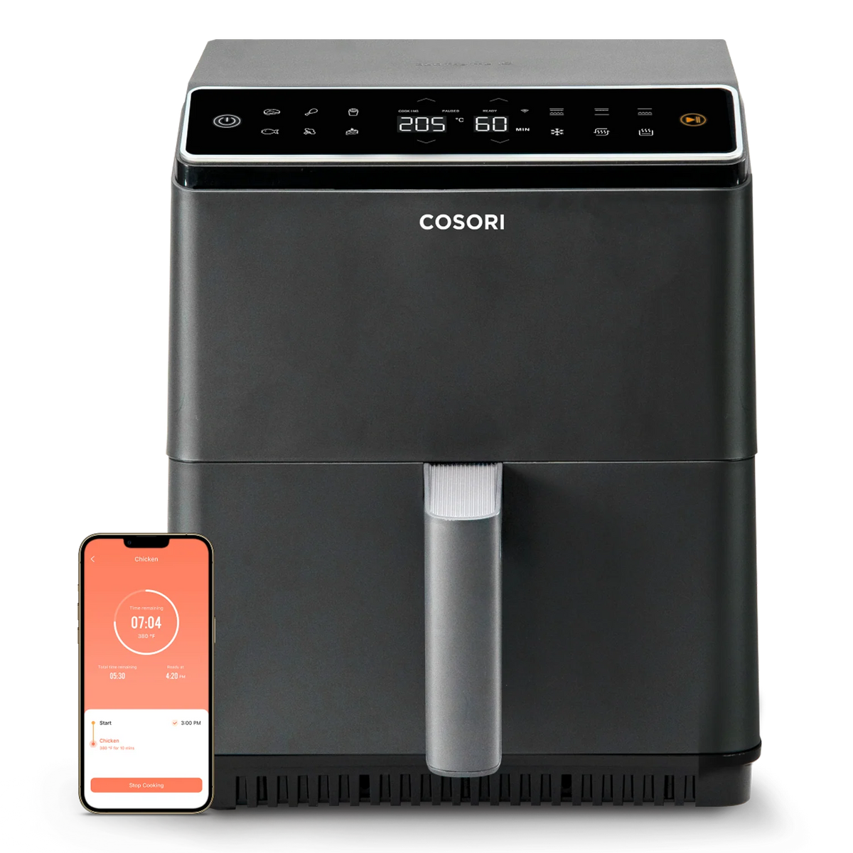 Frytkownica powietrzna Cosori Dual Blaze Smart 6,4 l – ciemnoszara