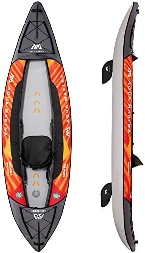 Aqua Marina Memba-330, nadmuchiwany kajak rekreacyjny dla 1 osoby, długość 330 cm, pomarańczowy