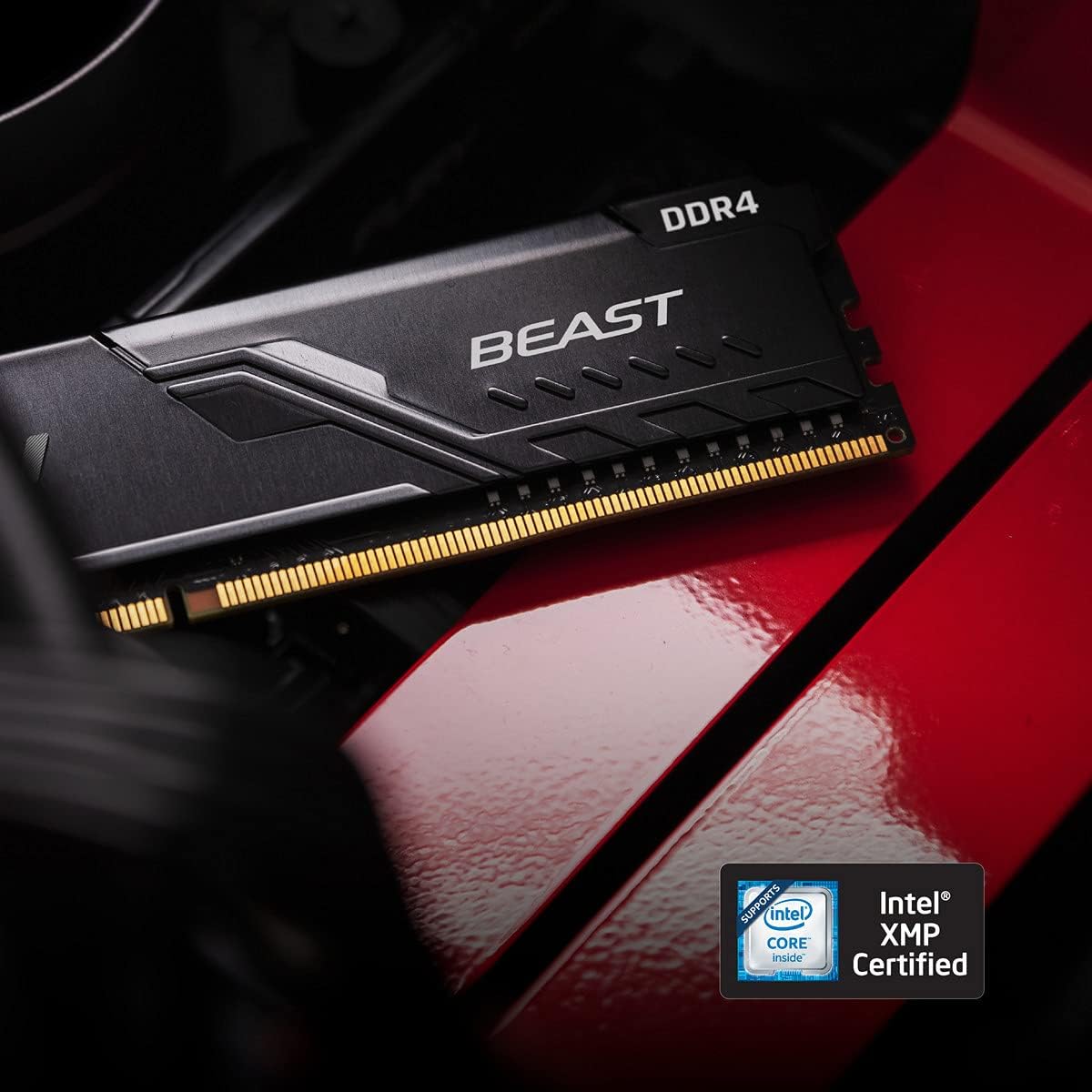 Kingston Fury Beast Ddr4 Memory KF436C18BBK4/64 Pamięć Ram, Czarny, 64 GB