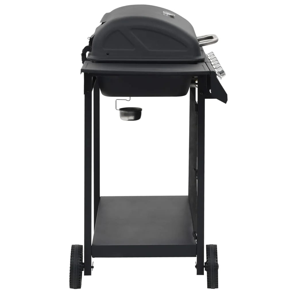 Przenośny grill gazowy z 6 polami grzewczymi, stal czarna V3794