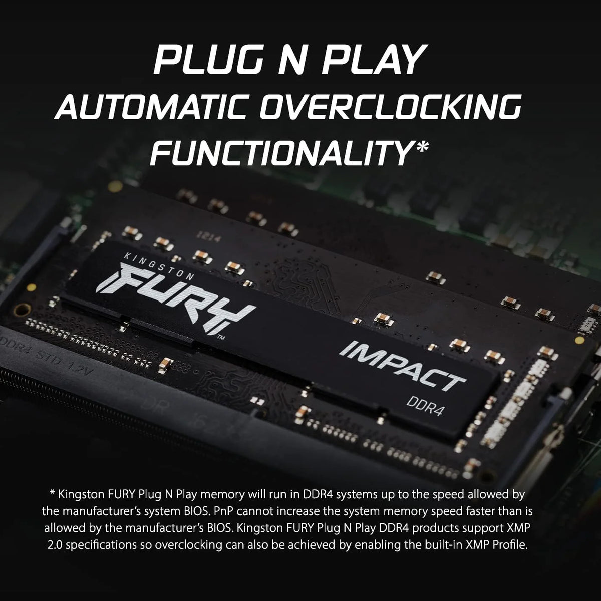 S/O 32GB KIT 2x16GB DDR4 PC 3200 Kingston Fury Impact KF432S20IBK2/32