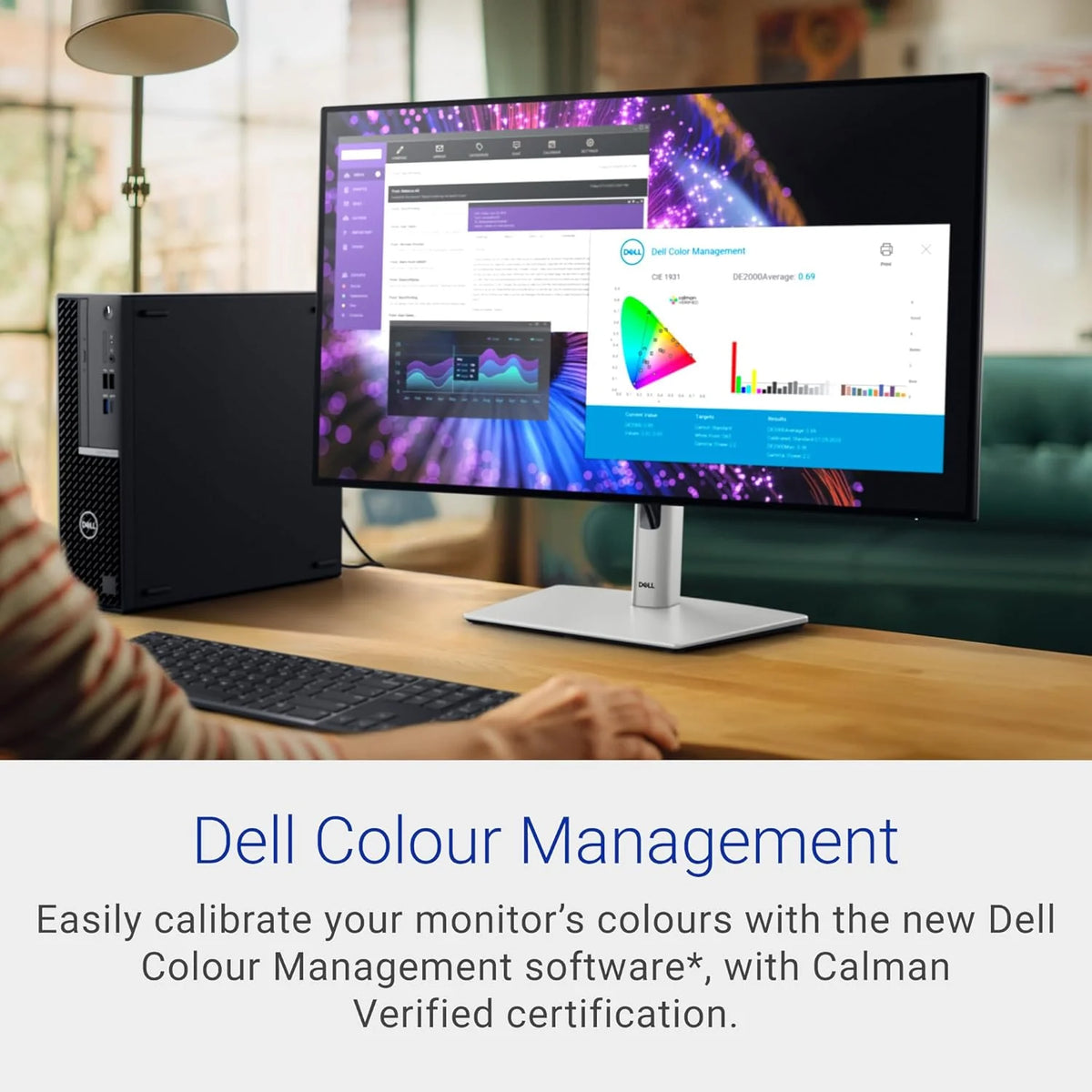 Dell U2724D UltraSharp 27-calowy monitor QHD (2560 x 1440), 120 Hz, IPS Black, 5 ms, 98% DCI-P3, 2X USB-C, 2X DisplayPort, HDMI, 3 x USB, srebrny