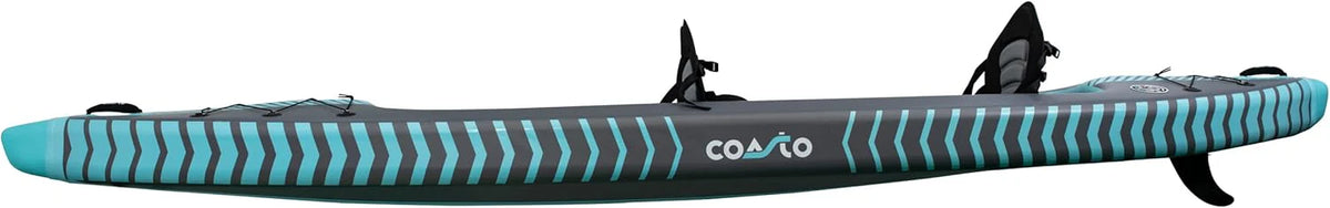 Coasto, Capitole, Nadmuchiwany Kajak, Szara/Zielona Woda, 2P, Unisex-Adult