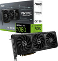 ASUS Prime GeForce RTX 5080 OC Edition 16 GB GDDR7 karta graficzna dla graczy (Nvidia GeForce RTX5080, SFF-Ready, przełącznik Dual-BIOS, PCIe 5.0, 1 x HDMI 2.1b, 3X DisplayPort 2.1a,