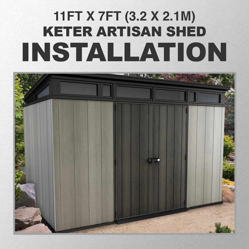 2026 Keter Artisan Garden Shed 11 x 7 stóp (3,4 x 2,1 m) – stylowe i wytrzymałe rozwiązanie do przechowywania na zewnątrz