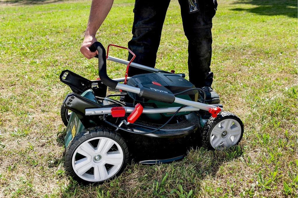 Metabo kosiarka akumulatorowa RM 36-18 LTX BL 46 – 601606850 – 18 V – Kosiarka z funkcją mulczowania – Do ogrodów o powierzchni do 800 m² – Bez akumulatora i ładowarki