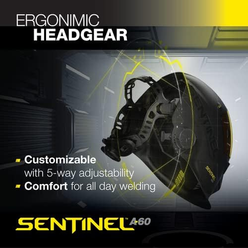 ESAB Sentinel A60 Air z ESAB EPR-X1 PAPR kask spawalniczy z napędzanym respiratorem oczyszczającym powietrze