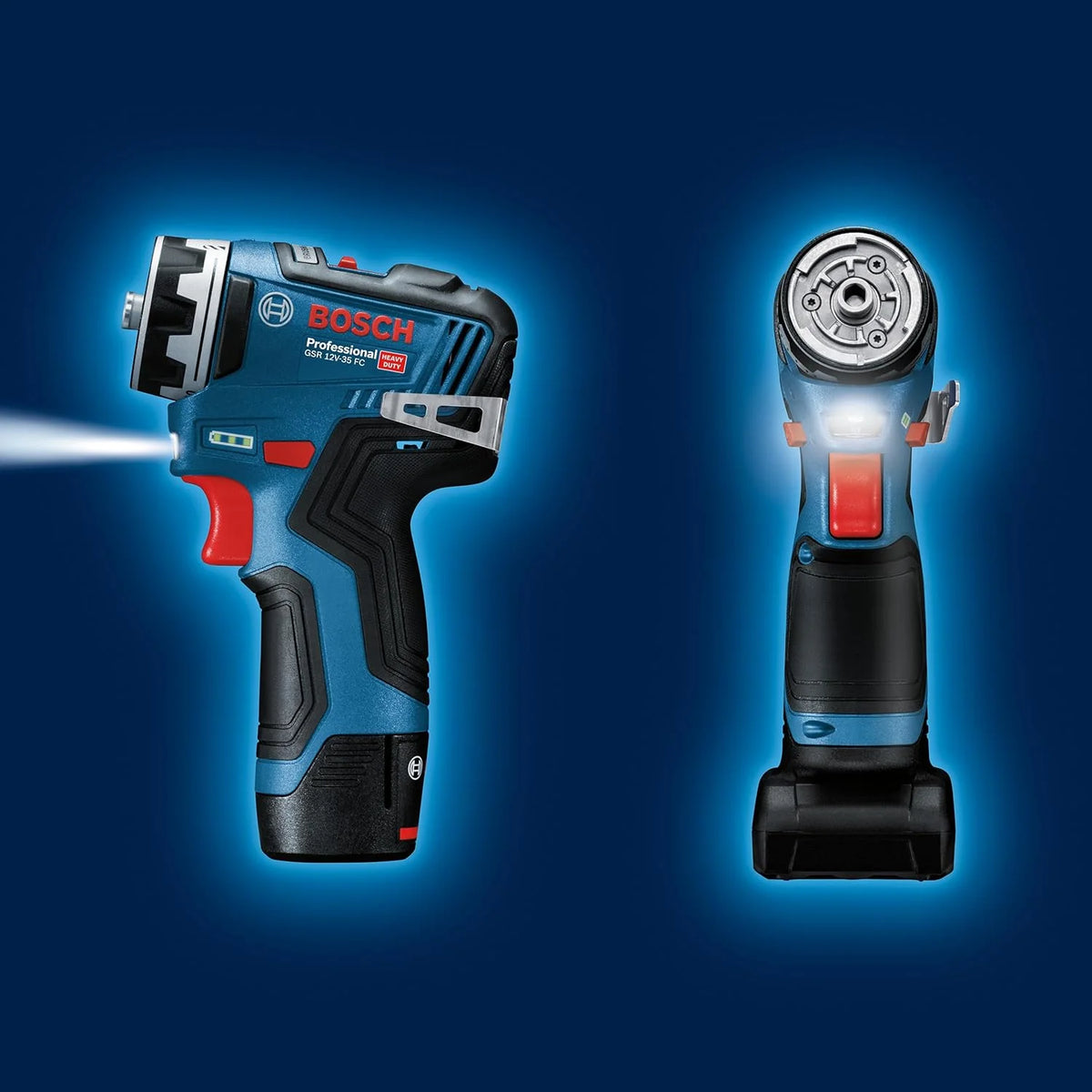 Bosch Professional GSR 12 V-35 FC Wiertarka Akumulatorowa 12V z 2 Akumulatorami 3,0 Ah, Ładowarka GAL 12 V-40, 2 Nasadki FlexiClick, zestaw akcesoriów, w L-BOXX – Ekskluzywna