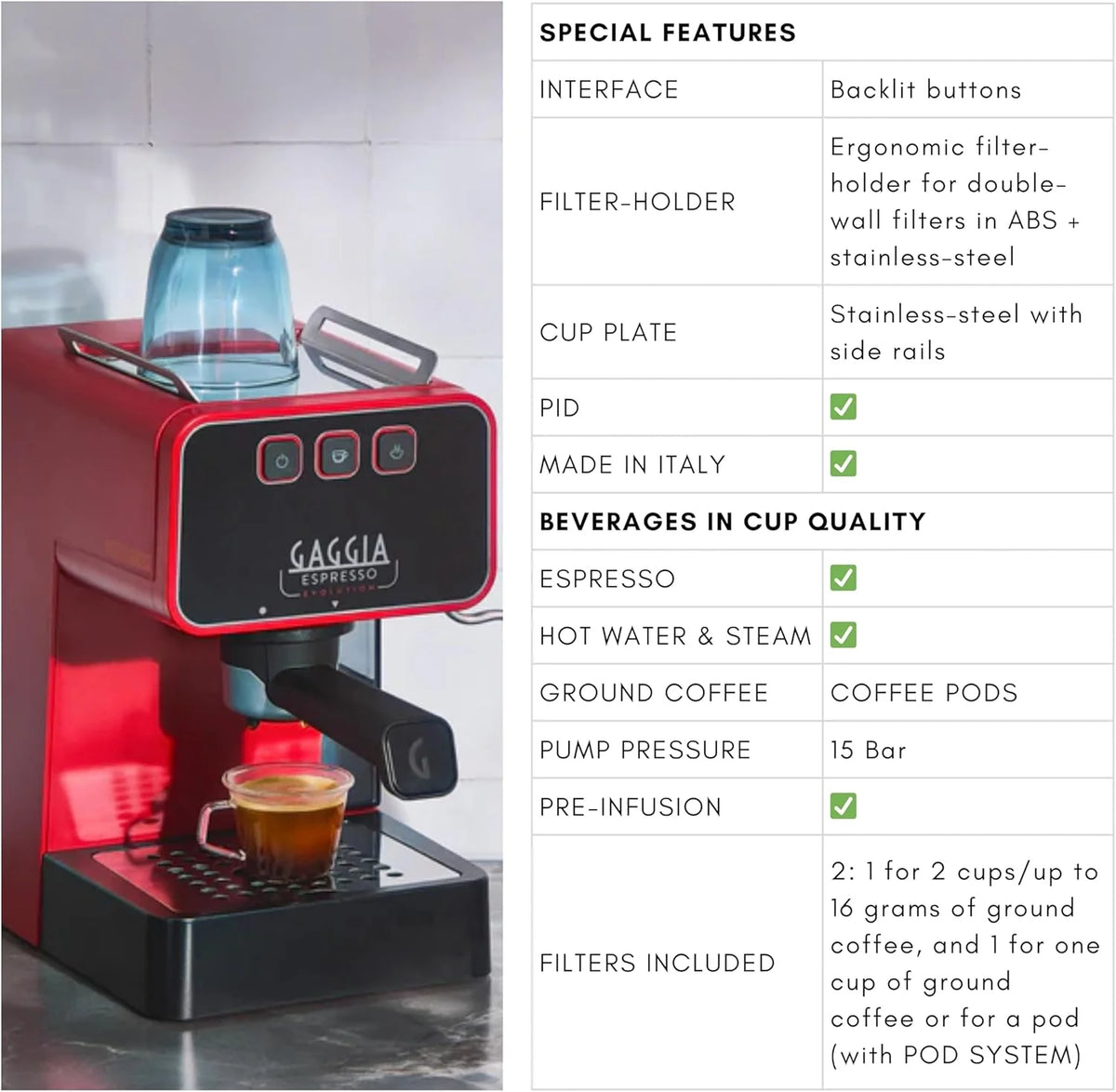 Gaggia Classic Evo czarny RI9481/14