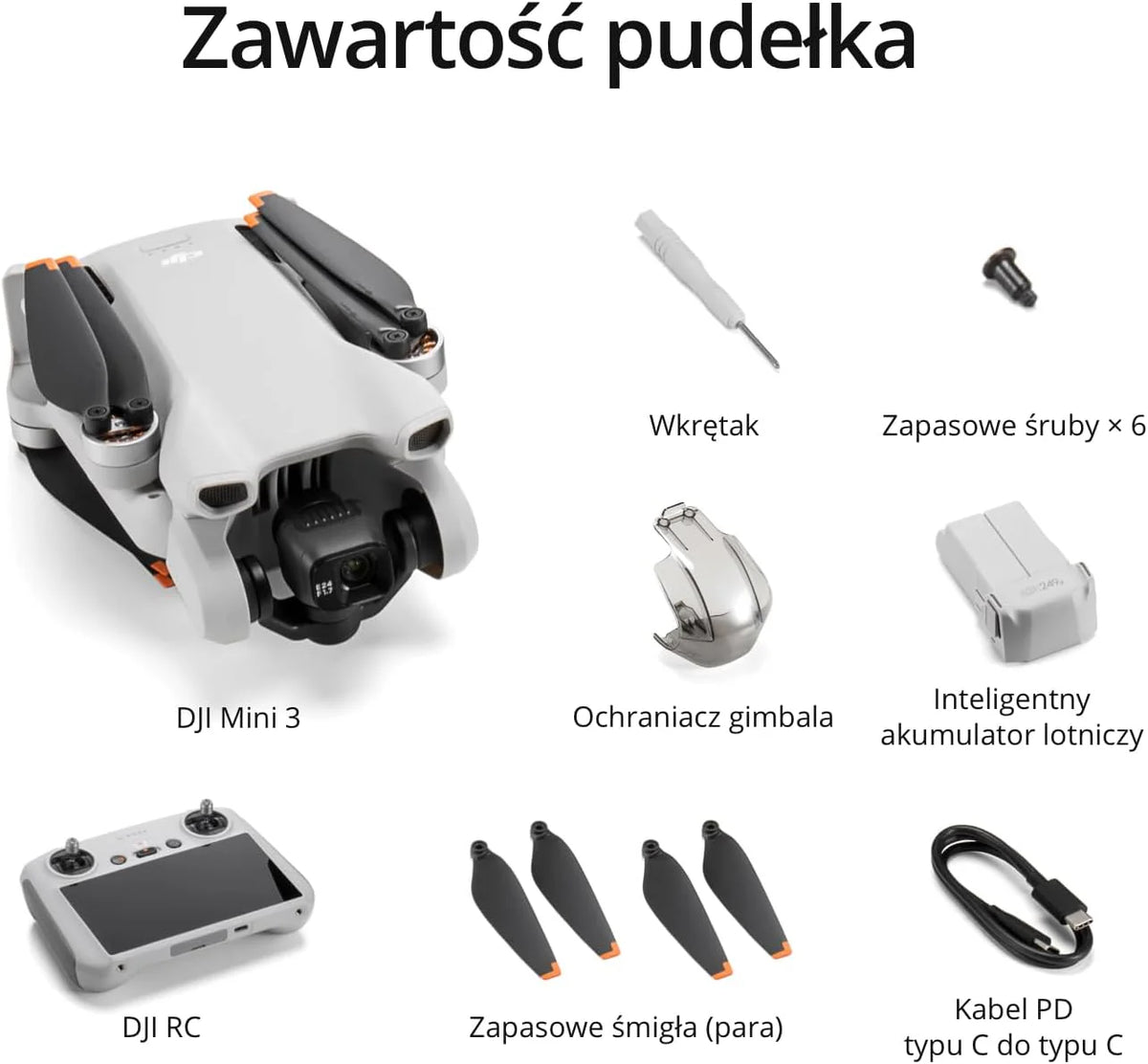 DJI Mini 3 Fly More Combo(DJI RC) Lekki i Składany Dron z Minikamerą z Opcją Nagrywania Wideo w Jakości 4K HDR, 38-Minutowym Czasem Lotu, True Vertical Shooting i Inteligentnymi Funkcjami, C0